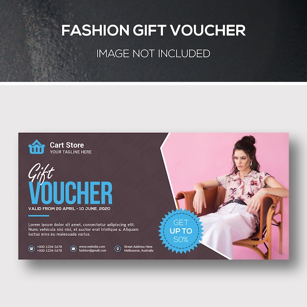 Fashion gift voucher