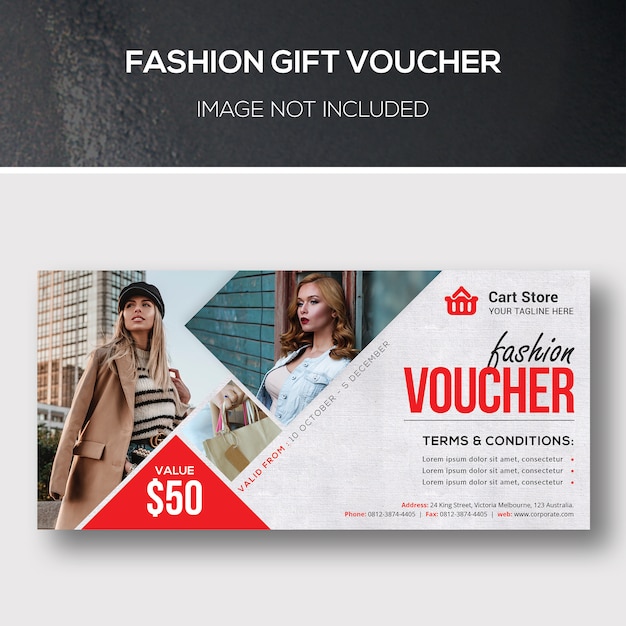 Fashion gift voucher