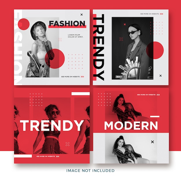 PSD fashion instagram post collection