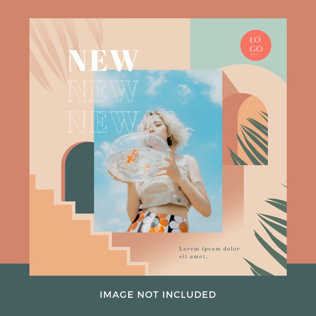 PSD fashion instagram post premium