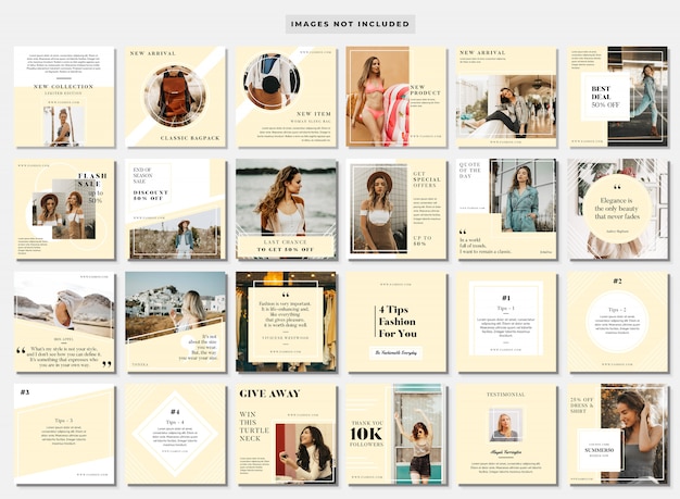 PSD fashion instagram post template