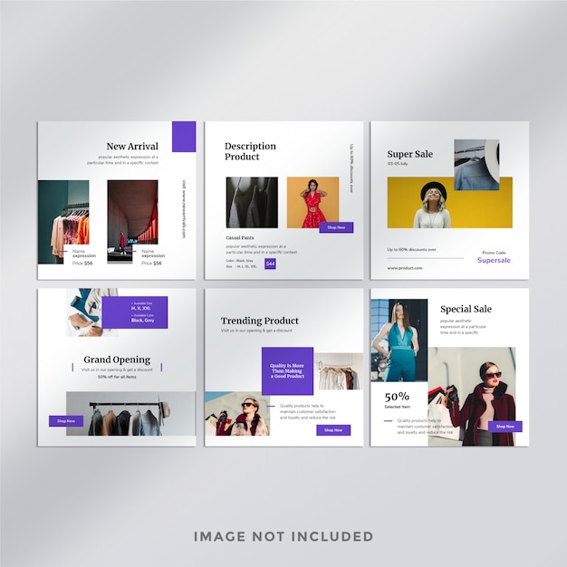 PSD fashion instagram post template