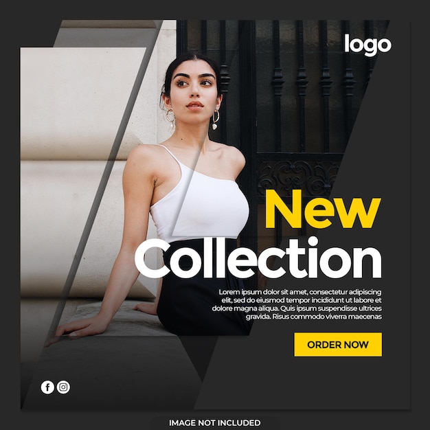 PSD fashion instagram social media template