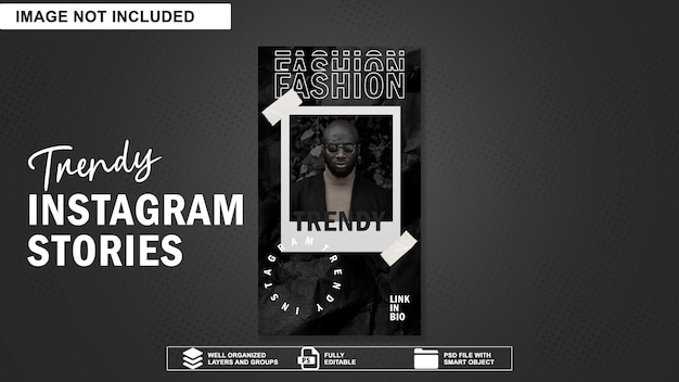 PSD fashion instagram stories ads banner