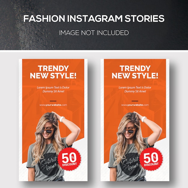 PSD fashion instagram stories