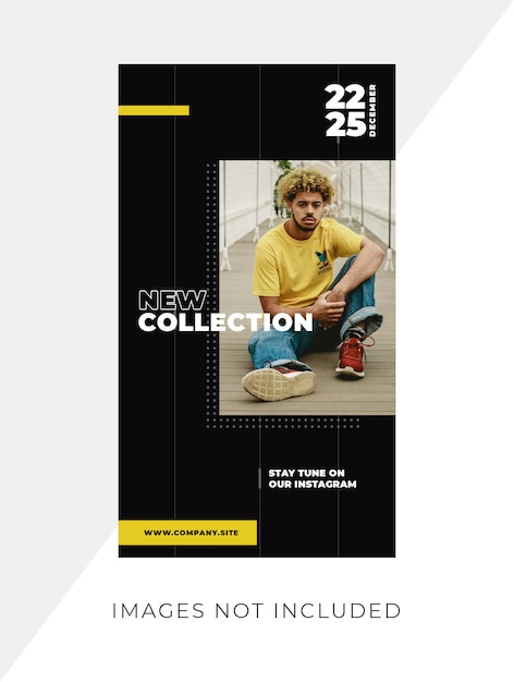 fashion instagram story social media post template