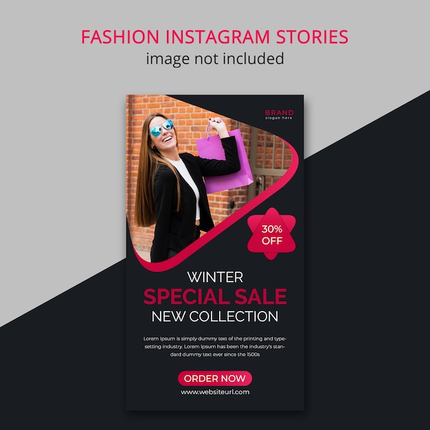 PSD fashion instagram-verhaal