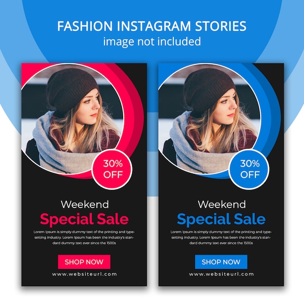 PSD fashion instagram-verhalen