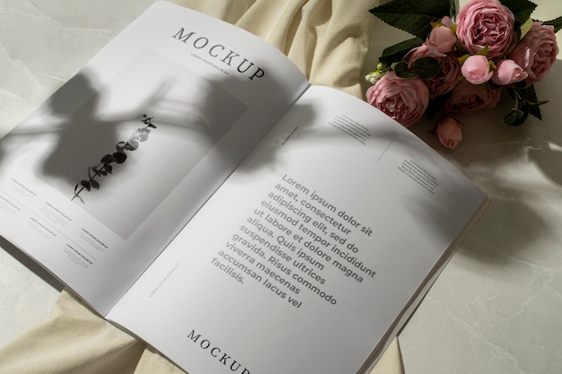 PSD fashion magazine mock-up design