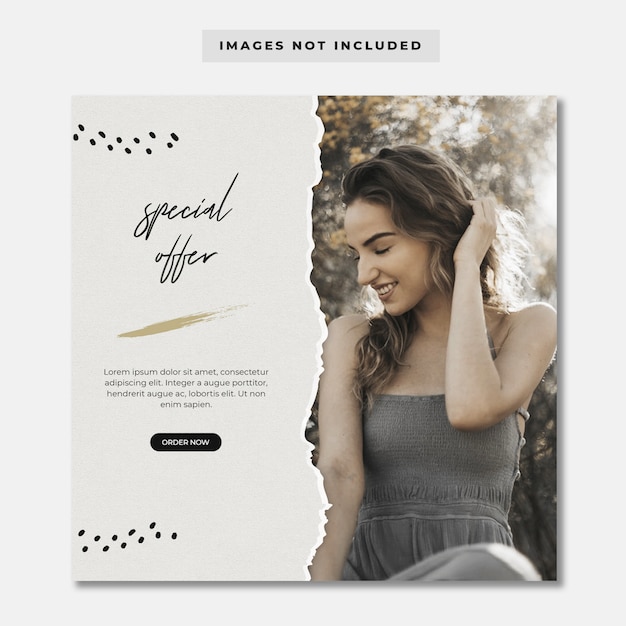 PSD fashion post banner