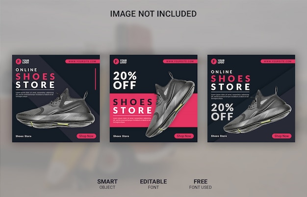 PSD fashion product sale social media post template