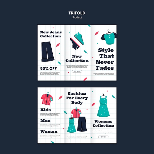 PSD fashion product template design