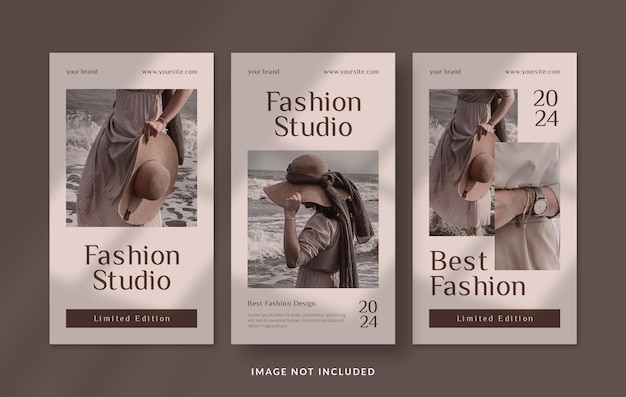 fashion promotion social media instagram post story template