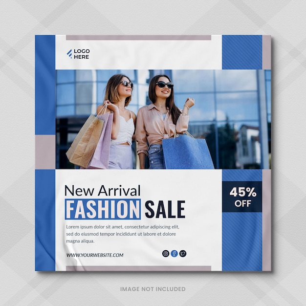 Fashion sale ads banners and fashion sale instagram stories