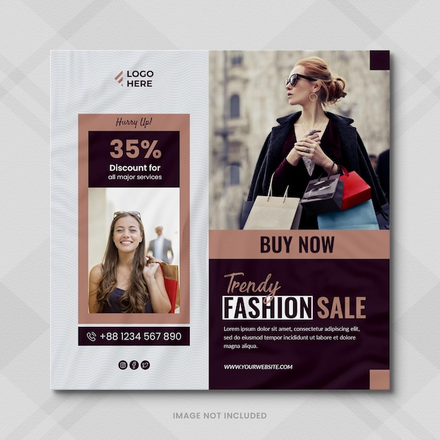 Fashion Sale Ads Banners and Fashion sale Instagram Stories