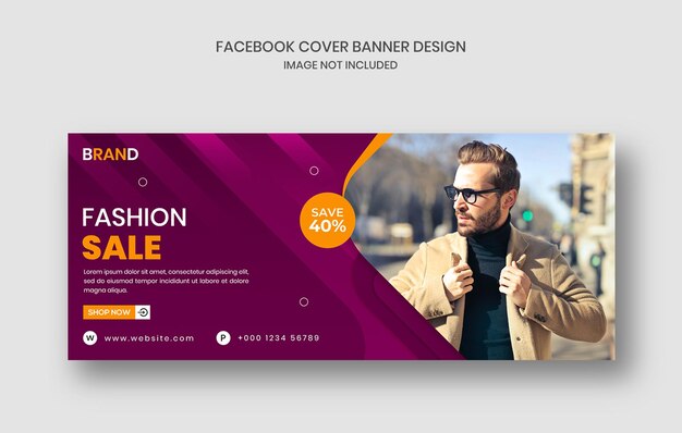 PSD fashion sale banner social media flyer, instagram post template and cover design