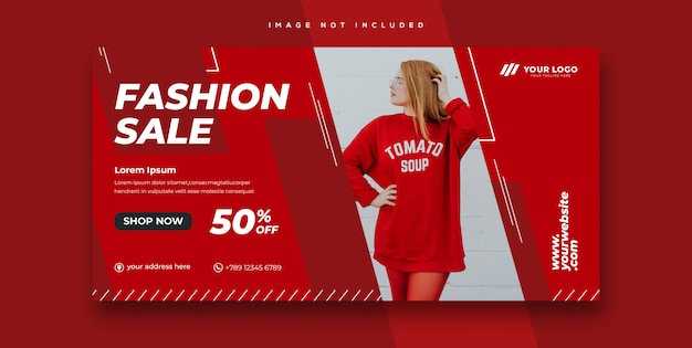 PSD fashion sale banner template