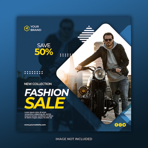 Fashion sale banner template