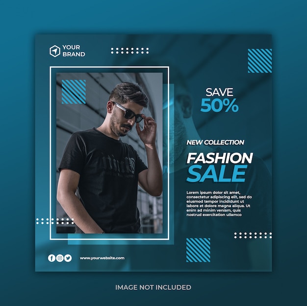 Fashion sale banner template