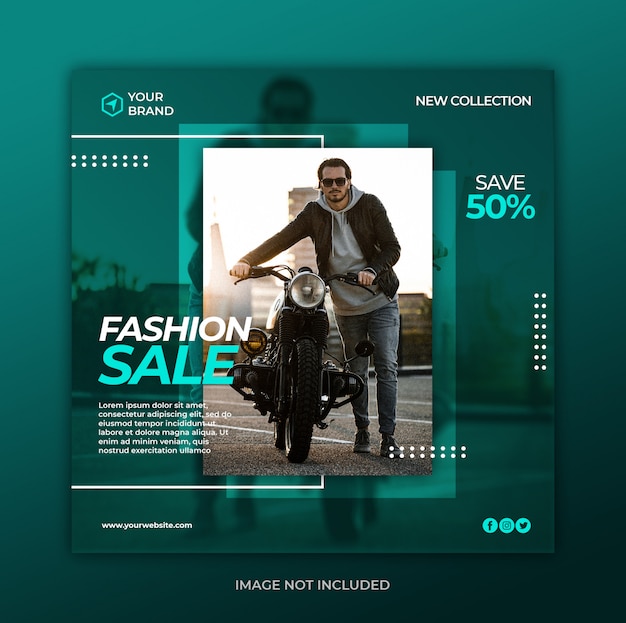 Fashion sale banner template