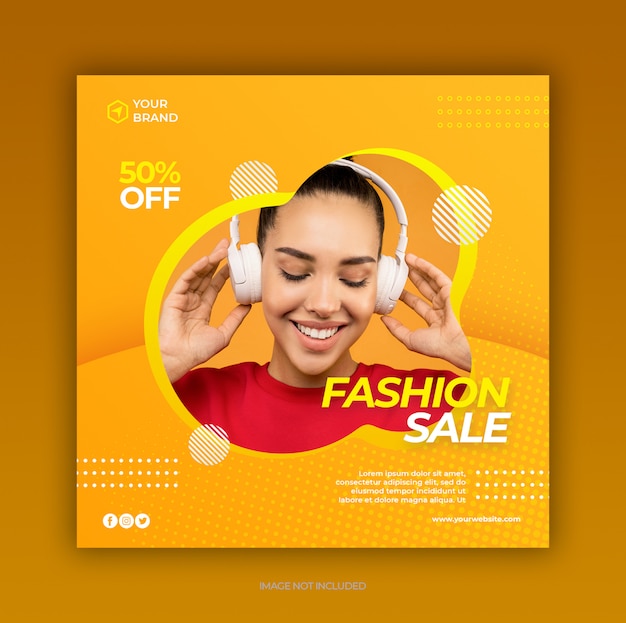 PSD fashion sale banner template