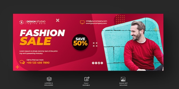 Fashion sale banner template