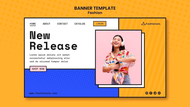 PSD fashion sale banner template