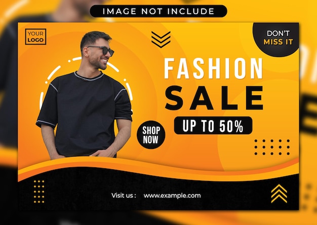 Fashion sale banner up to 50