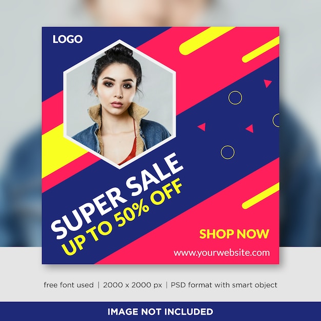 Fashion sale banners template