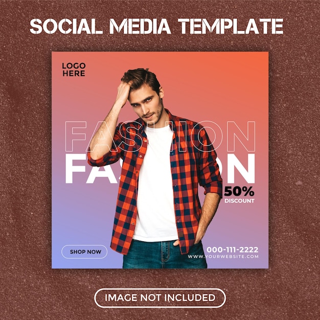 Fashion Sale and Discount banner design for Facebook and instagram social media design template