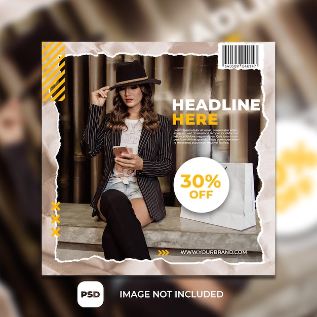 Fashion sale flyer template