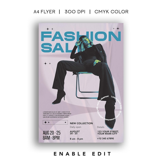 fashion sale flyer