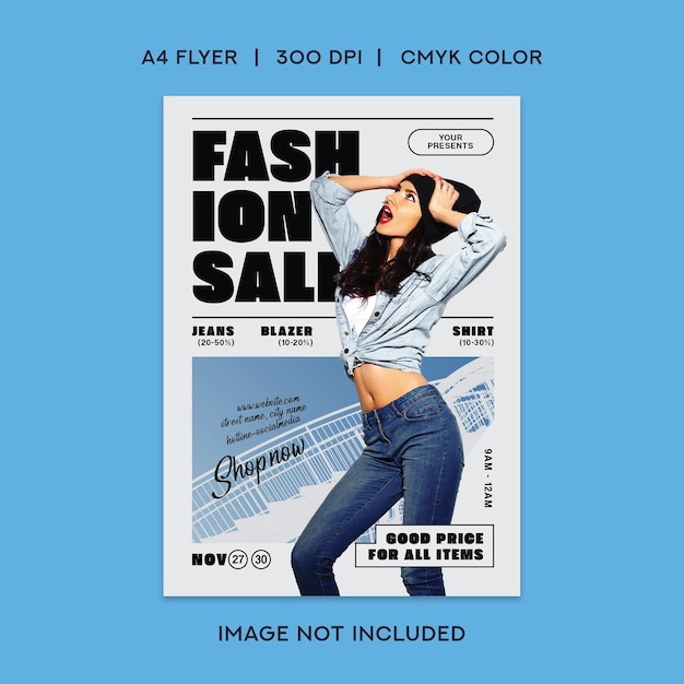 PSD fashion sale flyer