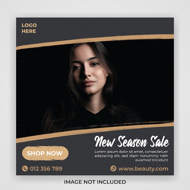 Fashion sale instagram post template