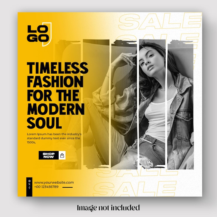 PSD fashion sale instagram post template