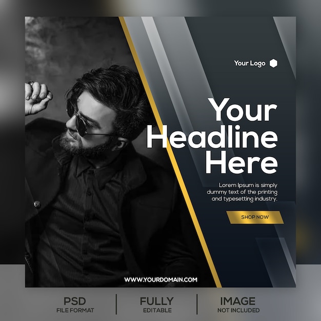 PSD fashion sale instagram post template