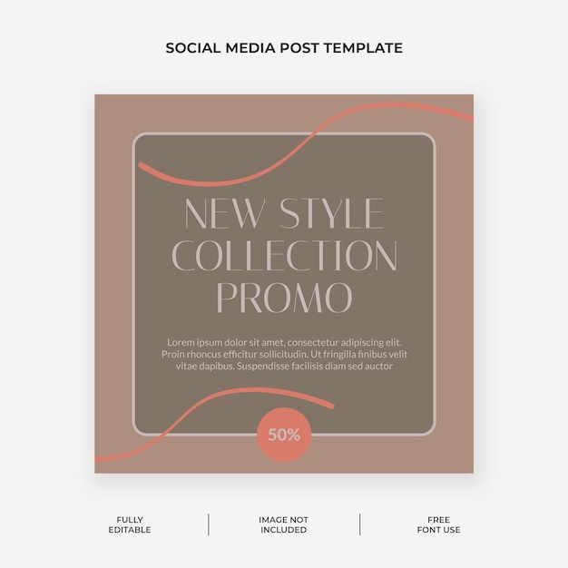 fashion sale instagram post template