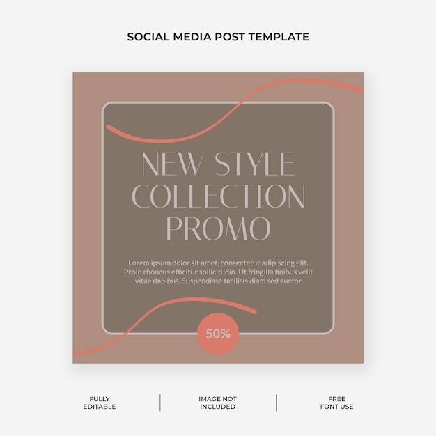 PSD fashion sale instagram post template