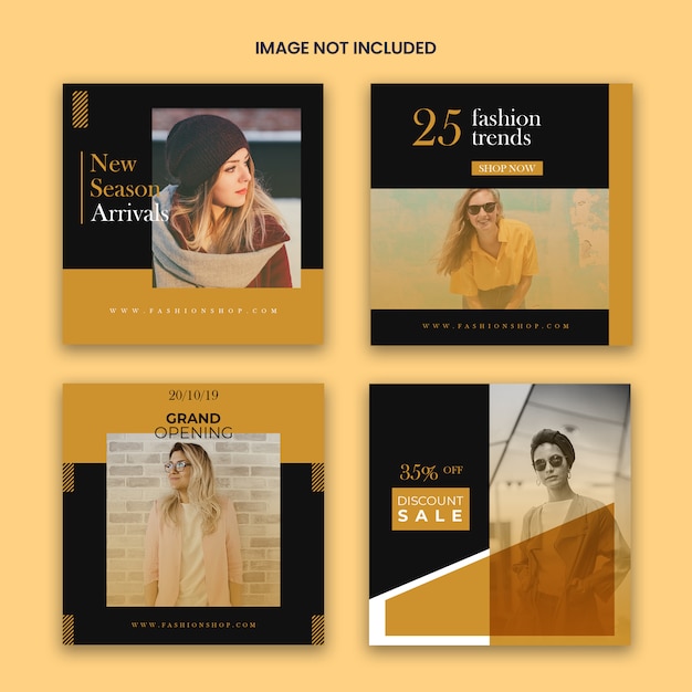 PSD fashion sale instagram post template