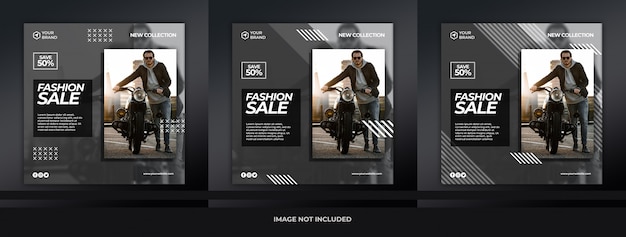 Fashion sale instagram posts or square