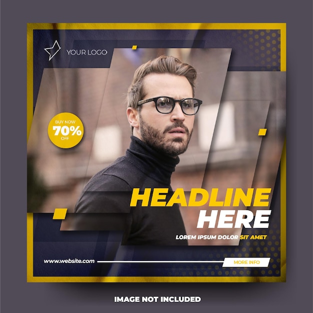 PSD fashion sale poster banner instagram post feed