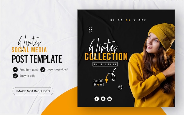 PSD fashion sale social media banner