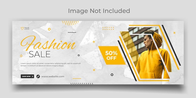 PSD fashion sale social media facebook and web cover template