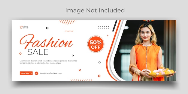 Fashion sale social media facebook and web cover template 