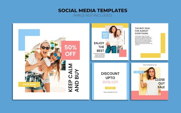 Fashion Sale Social Media Instagram Post Templates