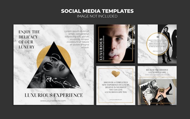 Fashion sale social media instagram post templates