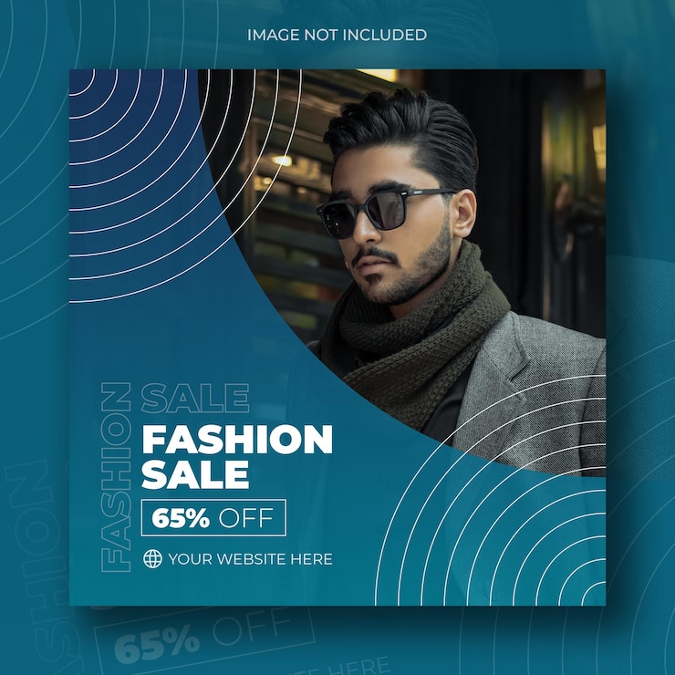 PSD fashion sale social media post banner or square flyer template