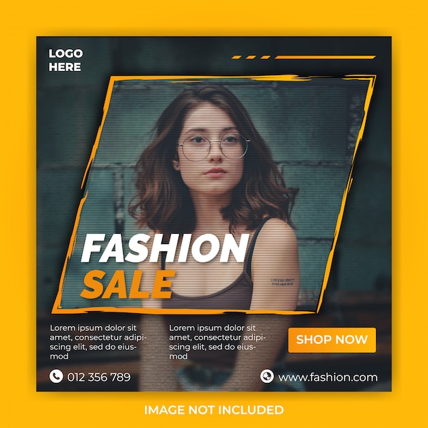 Fashion sale social media post template