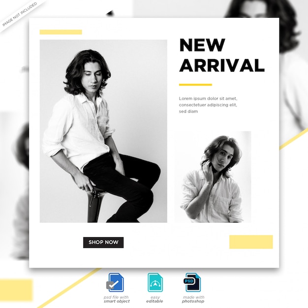 fashion sale social media post template