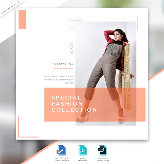 Fashion sale social media post template